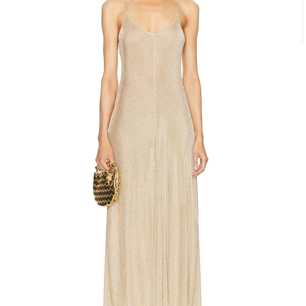 Elegant Gold Evening Dress